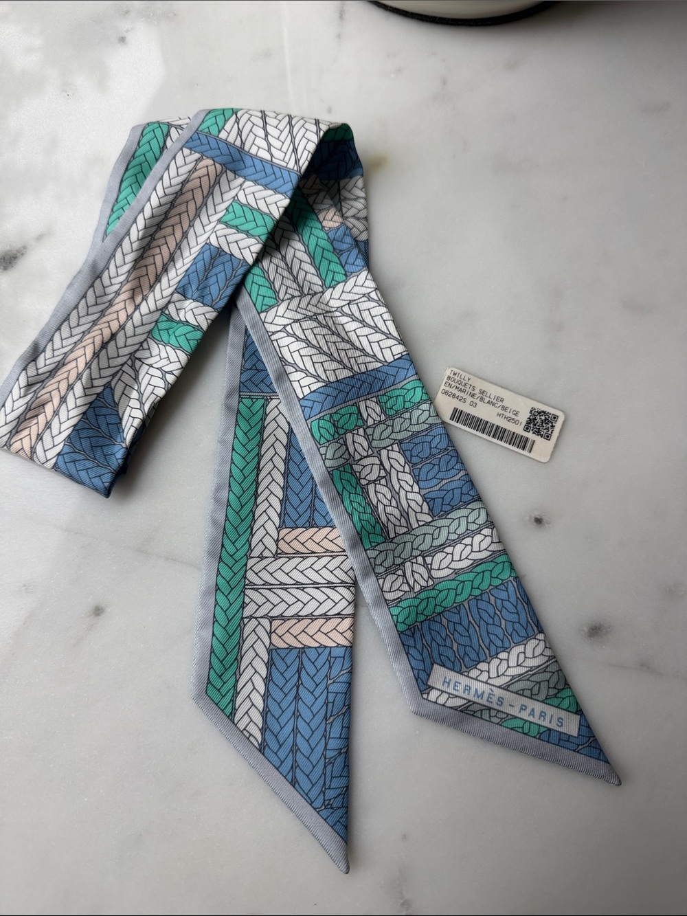Hermes Bouquets Sellier Twilly Silk Scarf NEW NWT